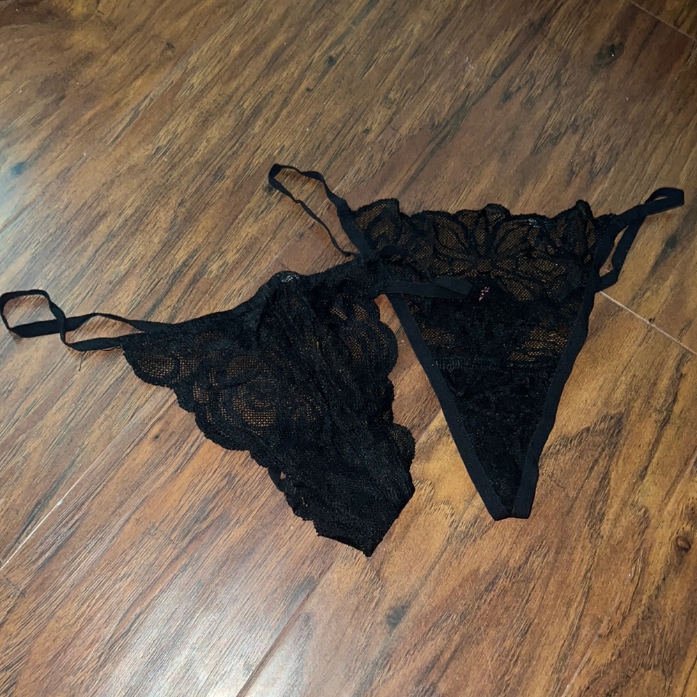 Black lace undies